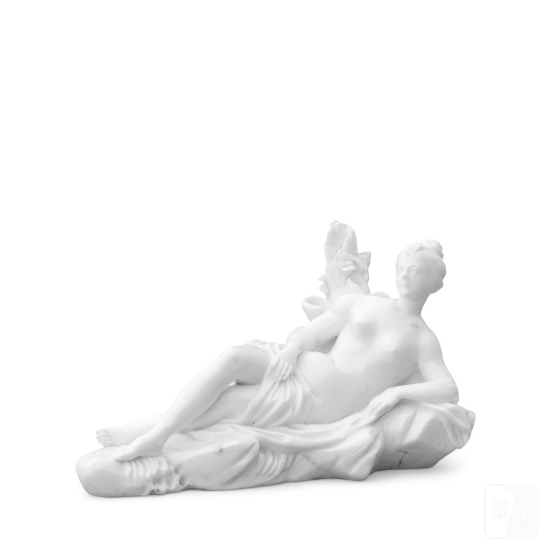 A Vincennes white figure of a Naiad or "Baigneuse", circa 1750 - 图2